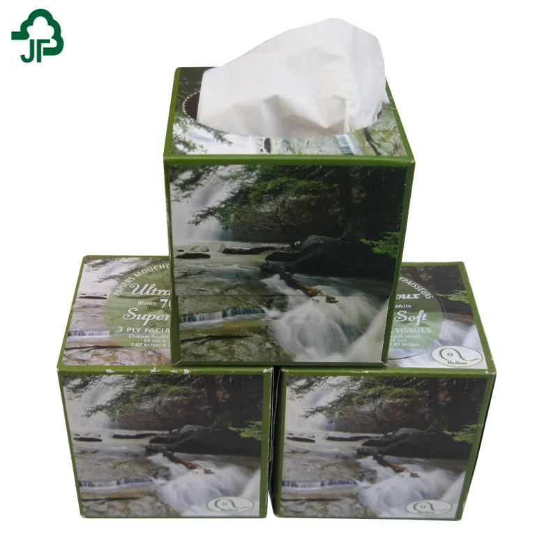 Wholesale Facial Tissue Box Tissue Cube Box Facial Tissue Paper