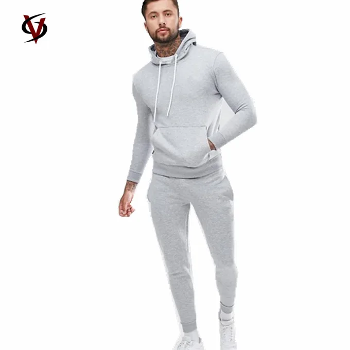 Men Slim Fit Custom Fitted Plain Blank Tracksuits Wholesale Sport Wear
