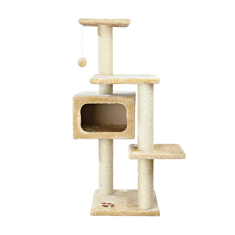 Inexpensive Customized Special Modern Diy Faux Suede Cat Furniture Climbing Tree