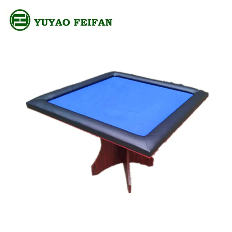 2 in 1 square double use game table with one wooden leg