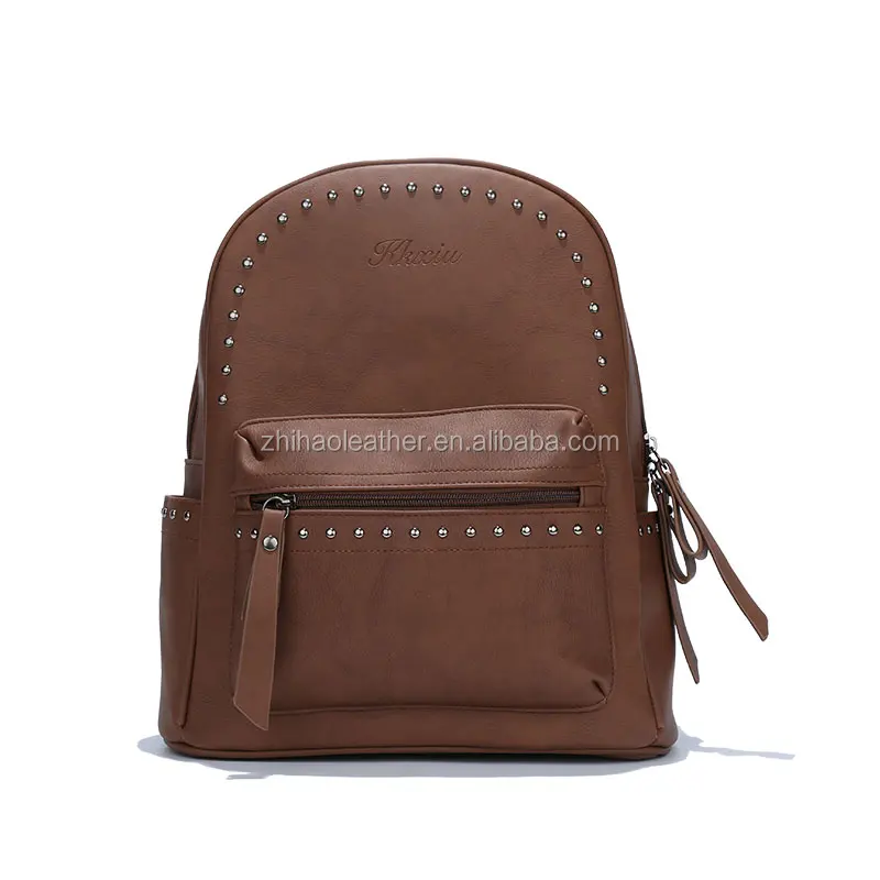 Famous  brand PU leather backpack for teenage women mochila wholesale factory price online shopping usa sac a dos