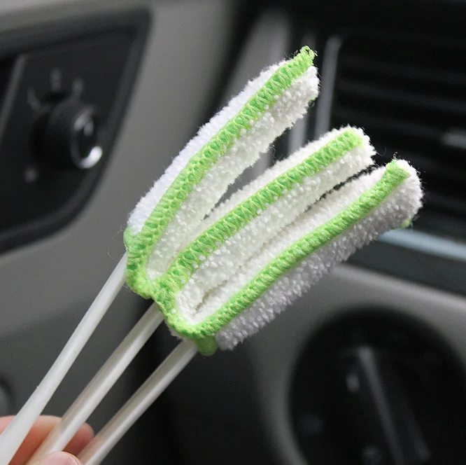 Double Head Automobile Air Conditioner Outlet Cleaning Brush