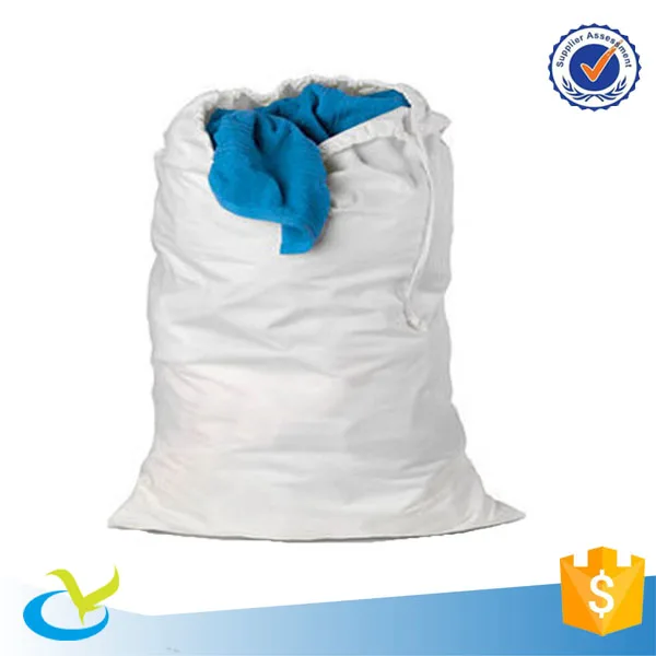 2017 large promotional cloth packing cotton canvas drawstring laundry bag