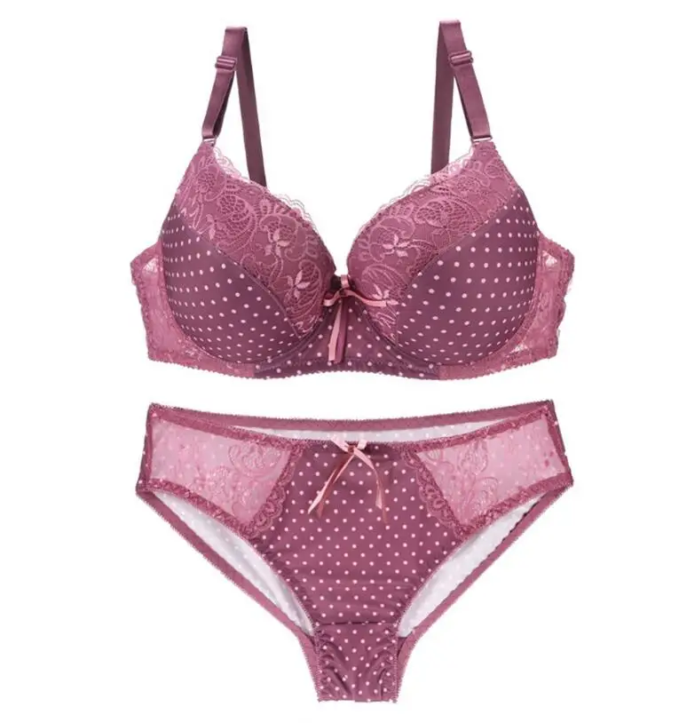 Low MOQ big cup bra and panty set plus size