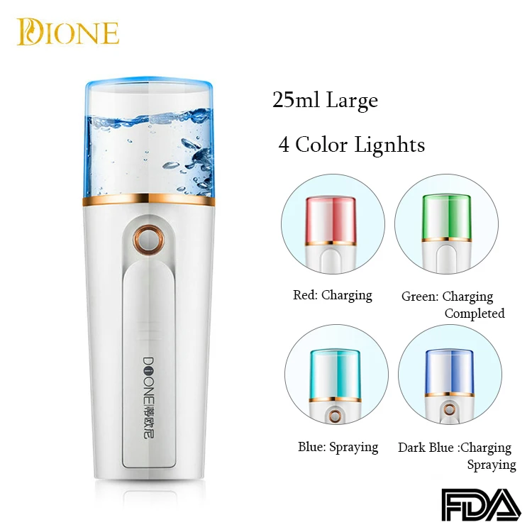 
Skin Care Beauty Portable Handheld Rechargeable Nano 20ML Mini Facial Steamer professional 