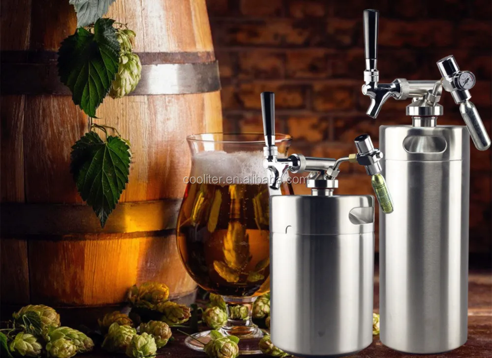 Рождественская распродажа пивной Диспенсер Для 4 л мини-бочонок из нержавеющей стали