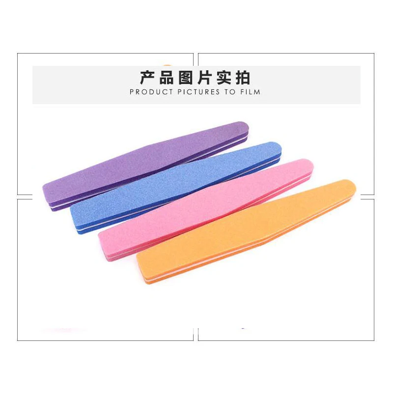 Portable Nail File Tools Wholesale Washable Double Side Sponge Polishing File/sponge Nail File Professional
