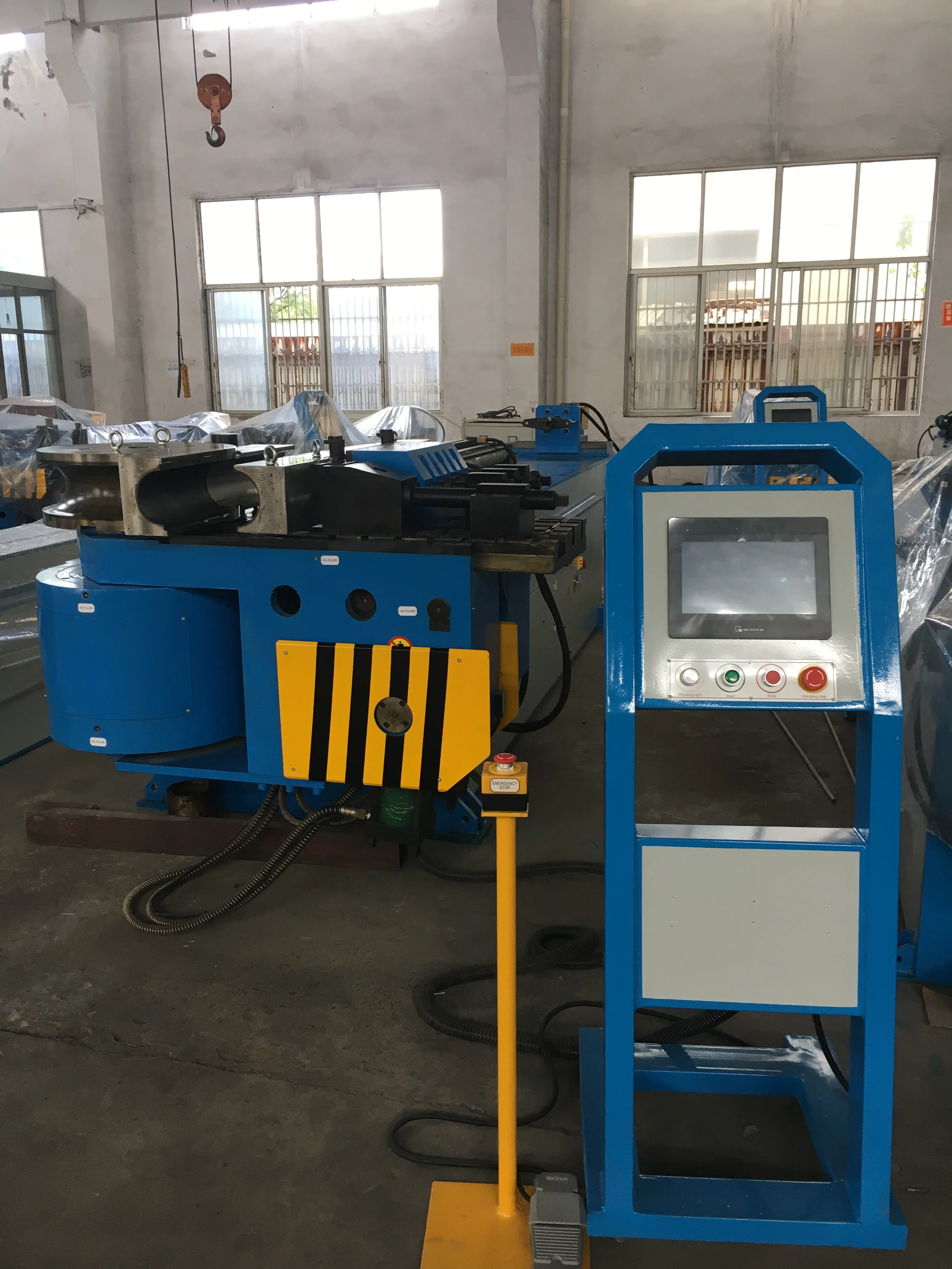 Single Head CE Certificate CNC Pipe Bending Machine Semi Automatic Hydraulic Pipe Tube Bending Machine (GM-SB-120NCB)
