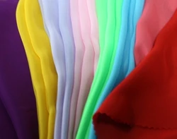 POLY 100D CHIFFON SOLID WOVEN 58' pure silk crinkle chiffon fabric