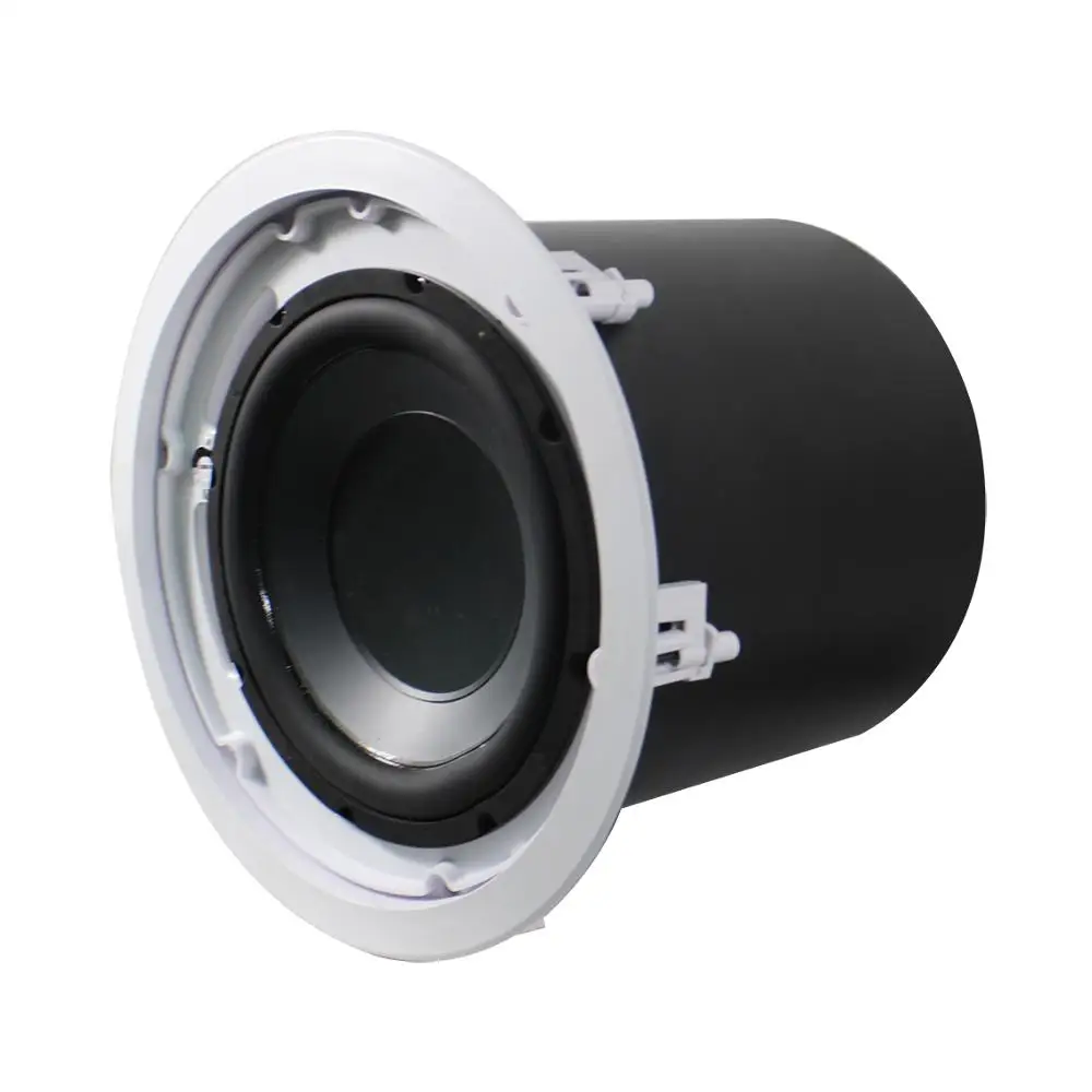 10 inch 60/120/240W at 4 ohm subwoofer ceiling speaker with heavy metal fire dome suitable for sub bass applications