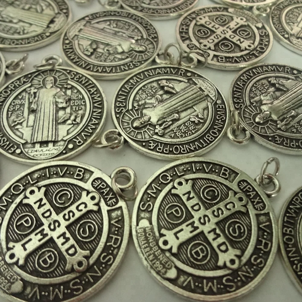 custom die cast catholic medal