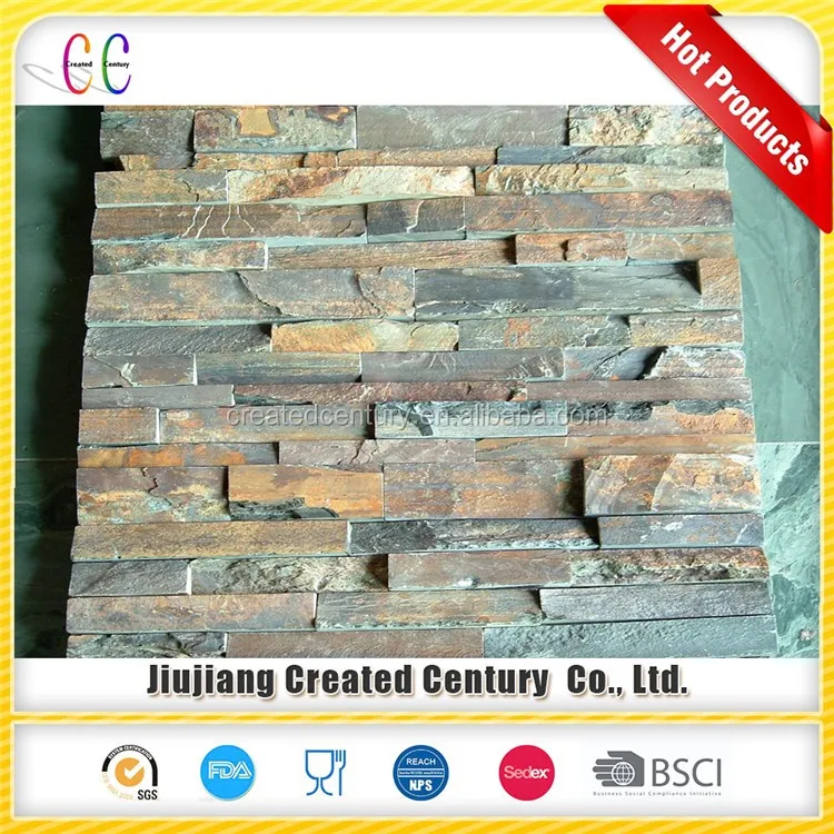 
Water falling cultured slate stone 
