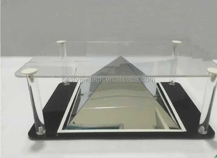 3D Pyramid Hologram Display Showcase full HD 3d holographic projection