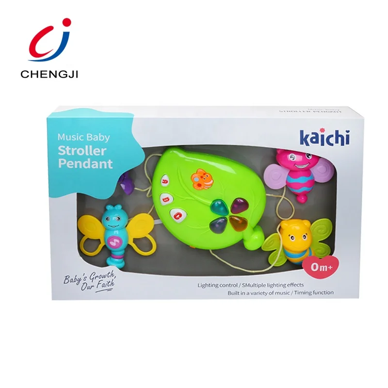 High quality educational musical bed stroller baby hanging toy