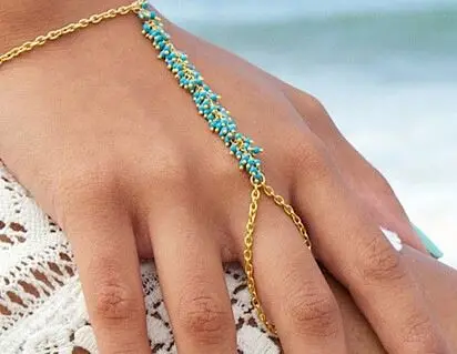 Bohemian handmade beads bracelet bunch of grapes balls Mittens