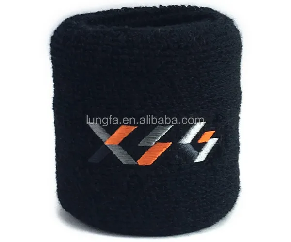 Sports Terry Embroidery logo Wristband