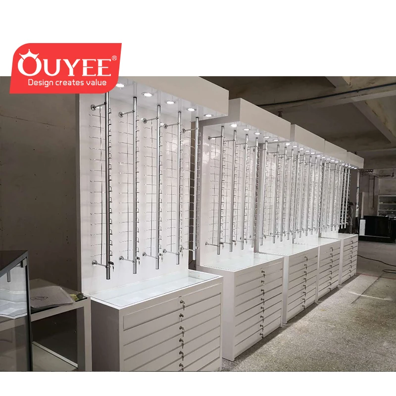 High End Glasses Shop Furniture Locking Sunglasses Optical Display Cabinets with Optical Display Rods (60731234943)