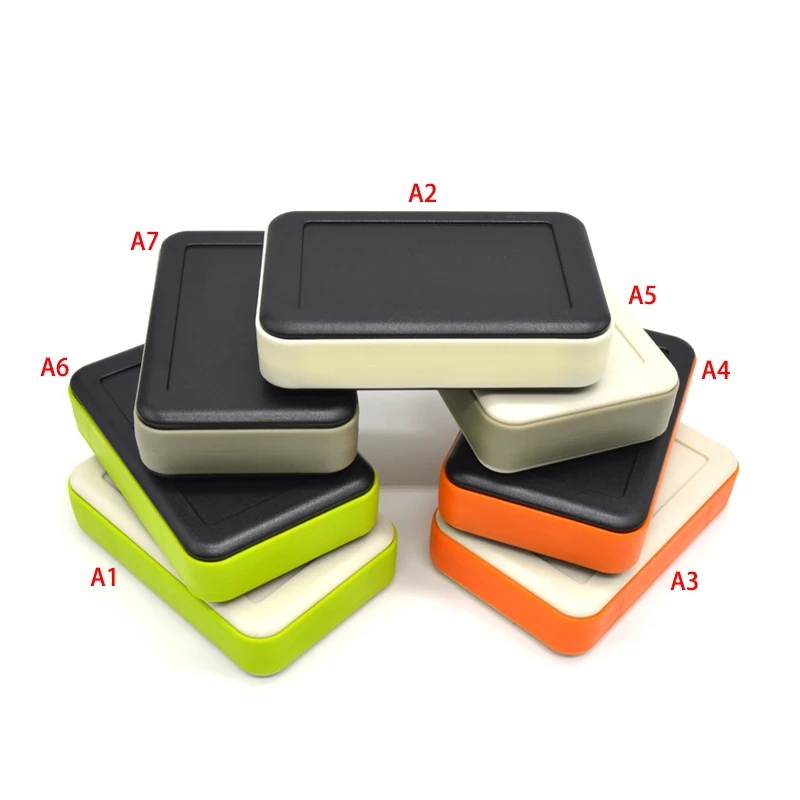 splitted plastic handheld enclosure abs instrumentation box case pcb cable