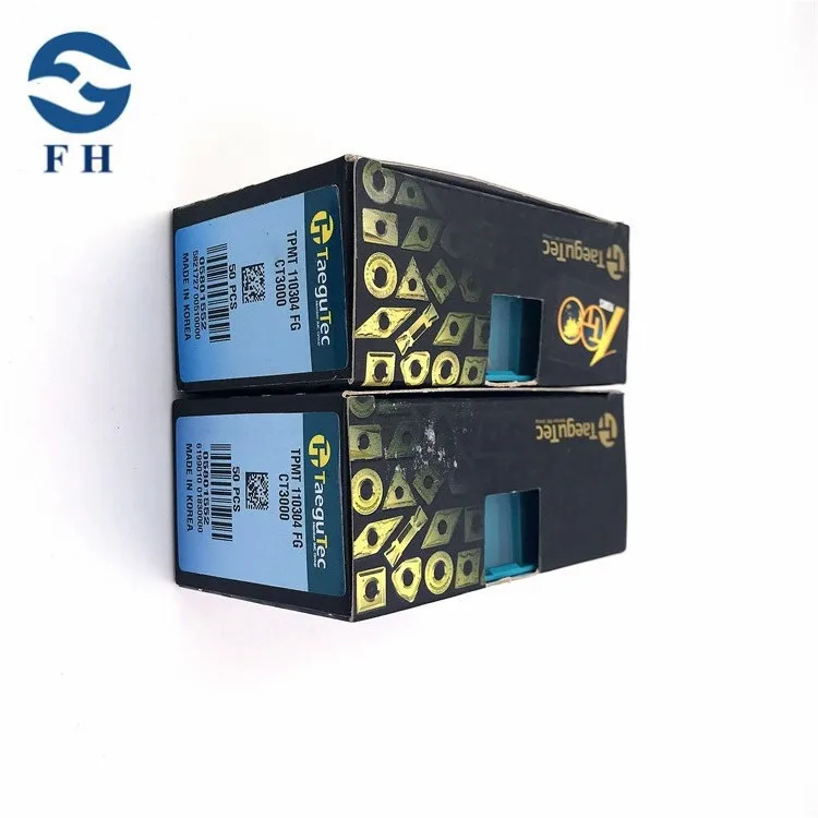 Taegutec insert turning tools carbide cutting inserts TPMT110304FG CT3000