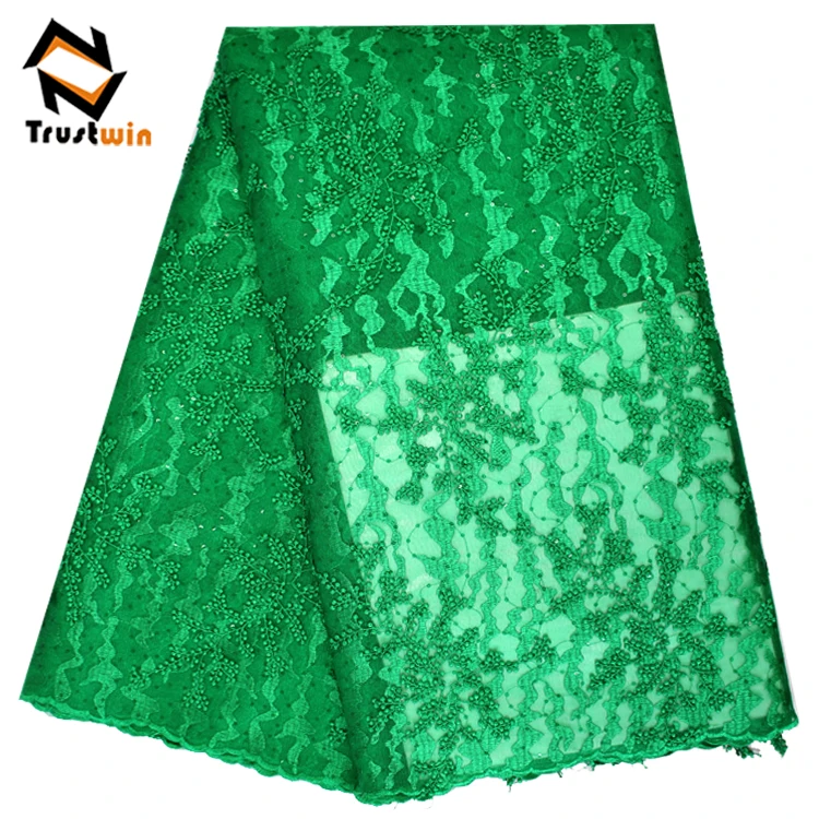 3d embroidery fabric pearls sequin beaded lace fabric