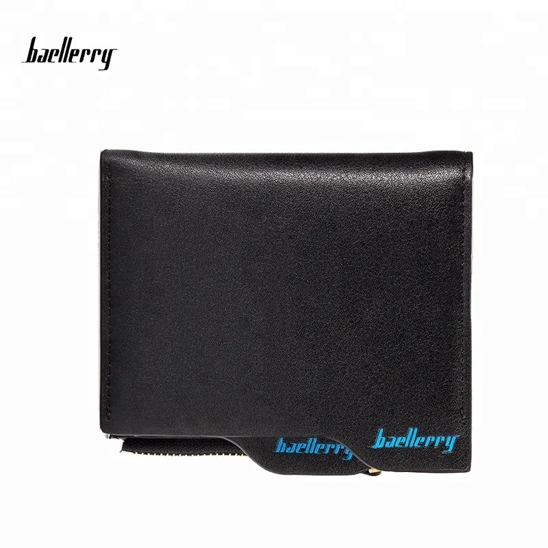 Baellerry New 2017 Men Wallets Coin Purse Male Money Purses Soft Card Case Bags New Classic Soild Pattern Designer Wallet