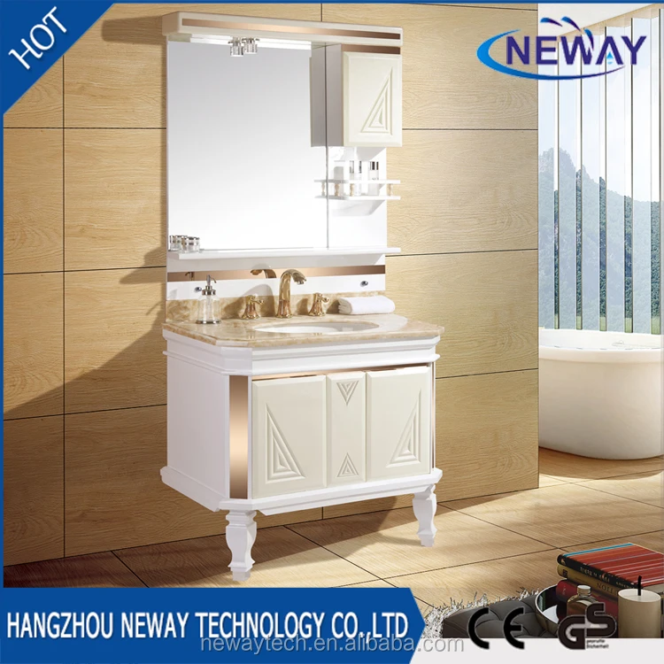 Китайский производитель, ПВХ цветной керамический шкаф для ванной комнаты, раковина