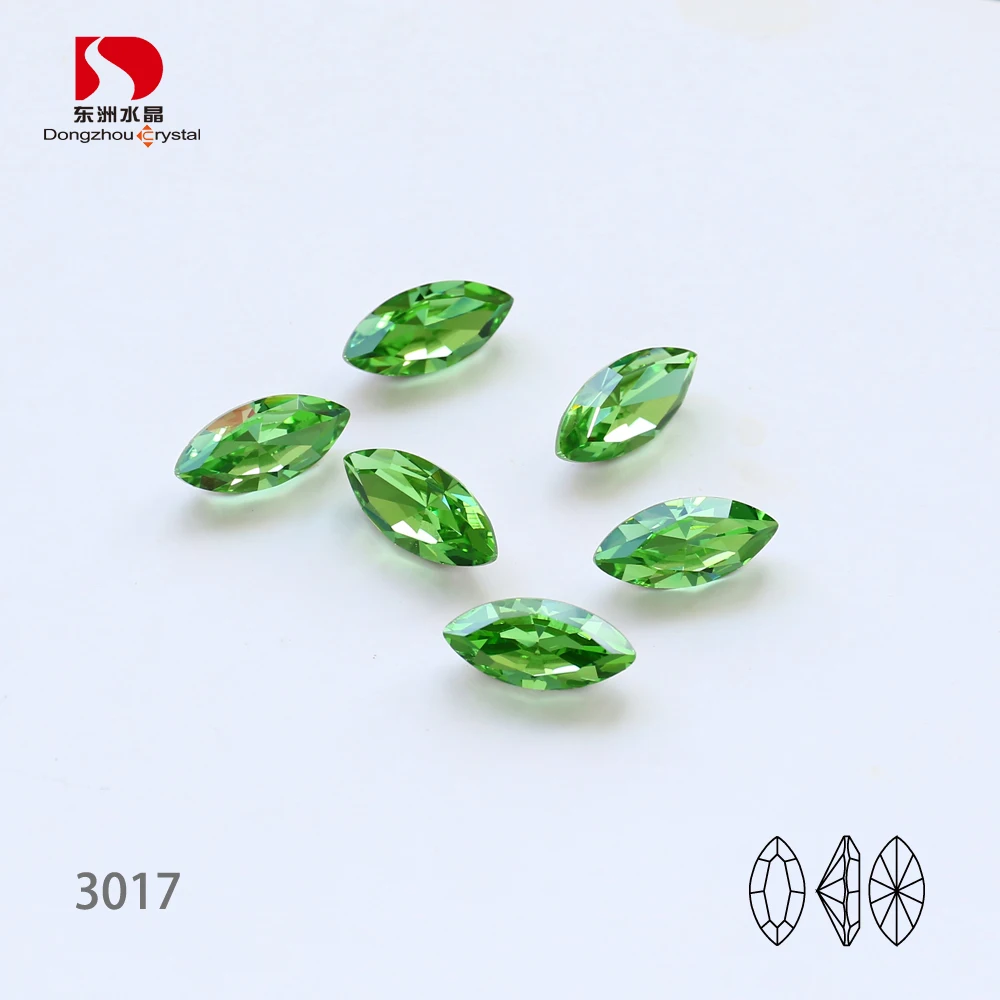 Wholesale Horse Eye Jewelry Making Point Back Rhinestone Crystal Beads