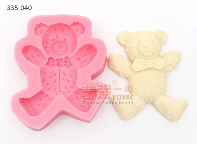 silicone cake mold teddy bear,bear shaped cake mould,silicone impression fondant mold