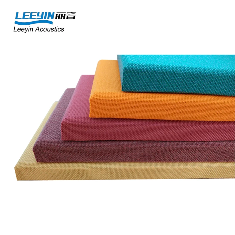 Leeyin Moisture-proof Fabric covered cinema wall decoration sound absorbing fabric acoustic wall panel