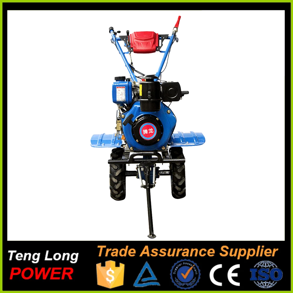 Small Agricultural Equipment 178f 8hp Tractor, Diesel Cultivator Built-in Clutch Motoblock