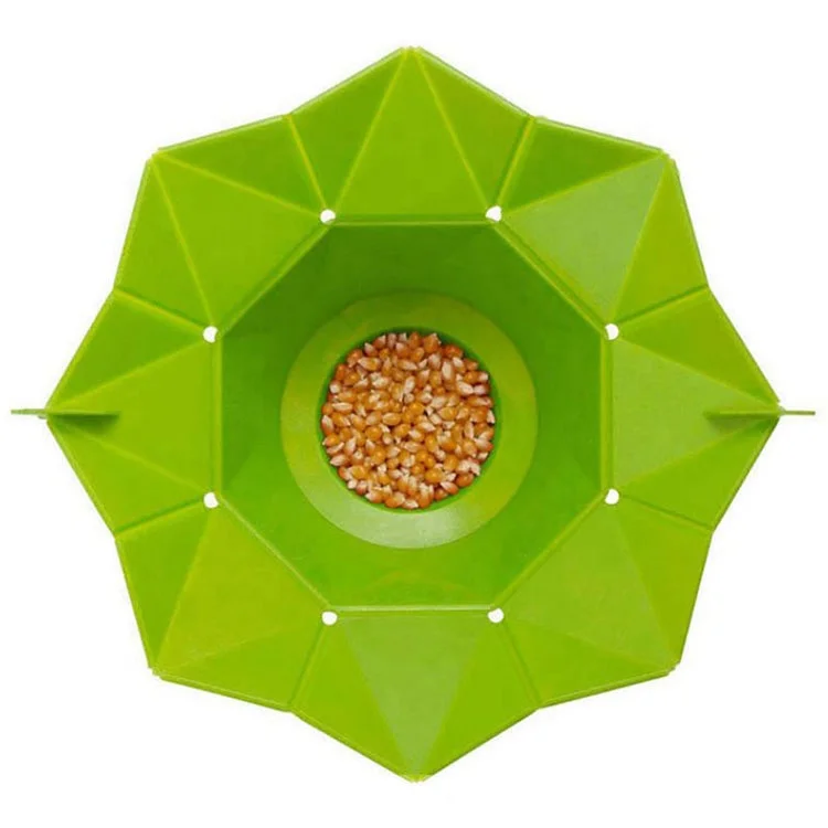 New arrival popcorn popper maker microwave safe foldable easy to clean magic DIY soft silicone microwave popcorn bowl