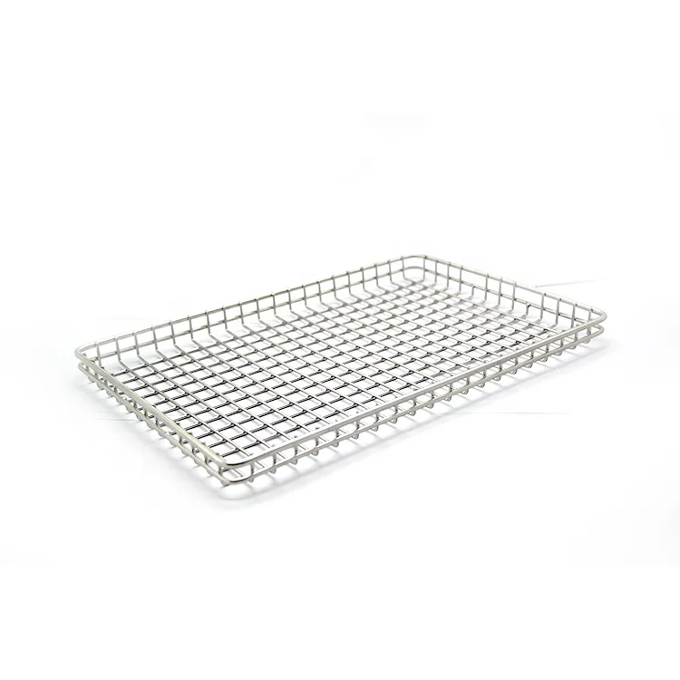 Custom-Make Stainless Steel Metal Wire Mesh Oven Baking Metal Mesh Tray