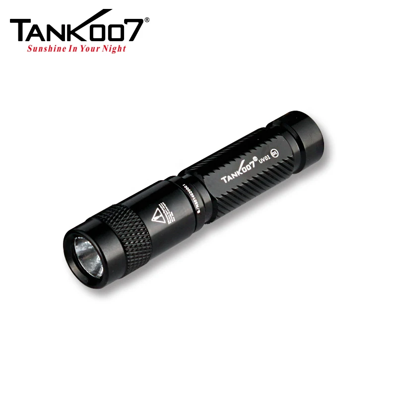 Tank007 365nm uv curing lamp edc waterproof lanterna pocket black light for refrigerant leaks torch mini keychain flashlight