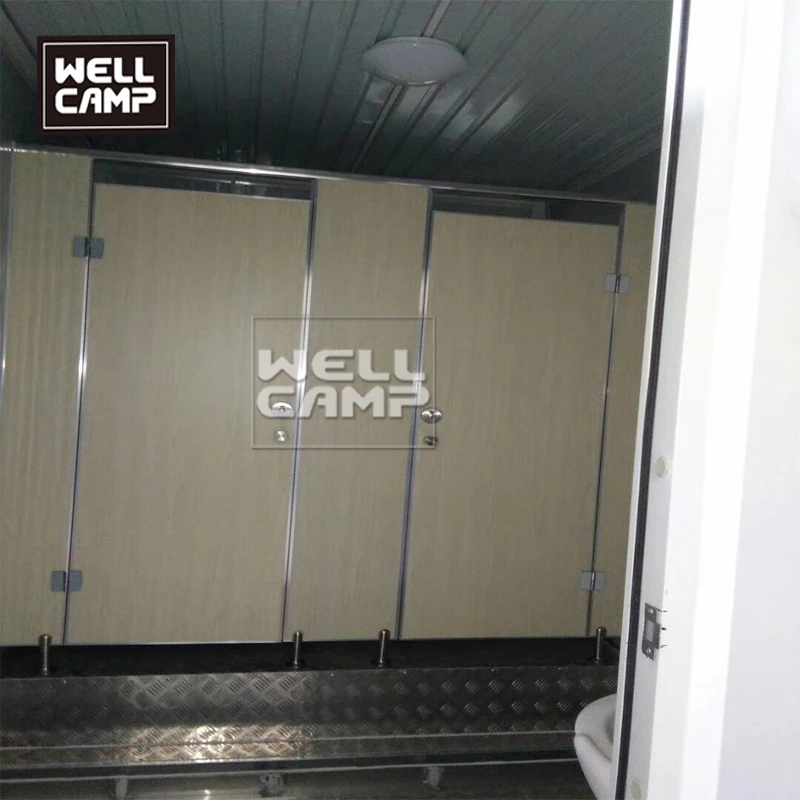 Wellcamp container wash room flat pack container bathroom manufactured mobile homes for sale