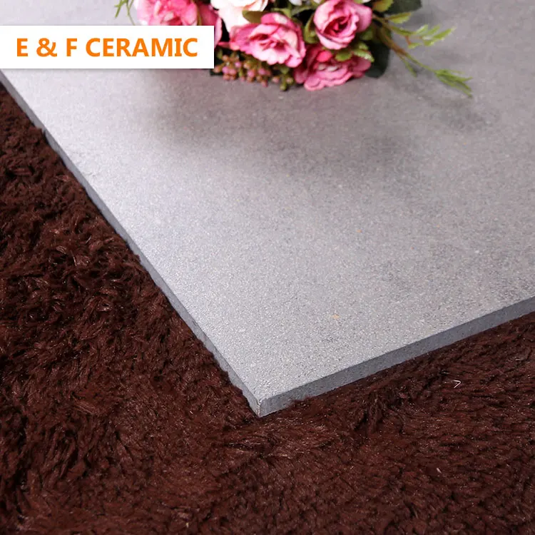 
600x600 Foshan Subway Station Matte Anti-slip Porcelain Tiles Rough Antique Grey Rustic Glazed Floor Tiles 