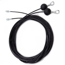 Guofeng Selling Stainless Wire Rope Black Gym Rope Fittings Fitness Sports Accessory Rubber Ball Fitting
