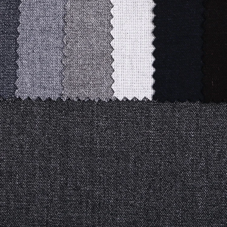 Difficult deformation faded sweat resistant rayon line check spandex fabric polyester wholesale