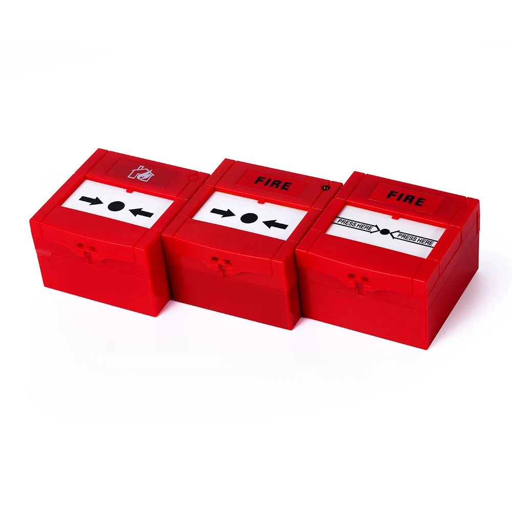 DC24V Conventional Non-Addressable Fire Alarm System Resettalble Manual Call Point For Emergency Door Release