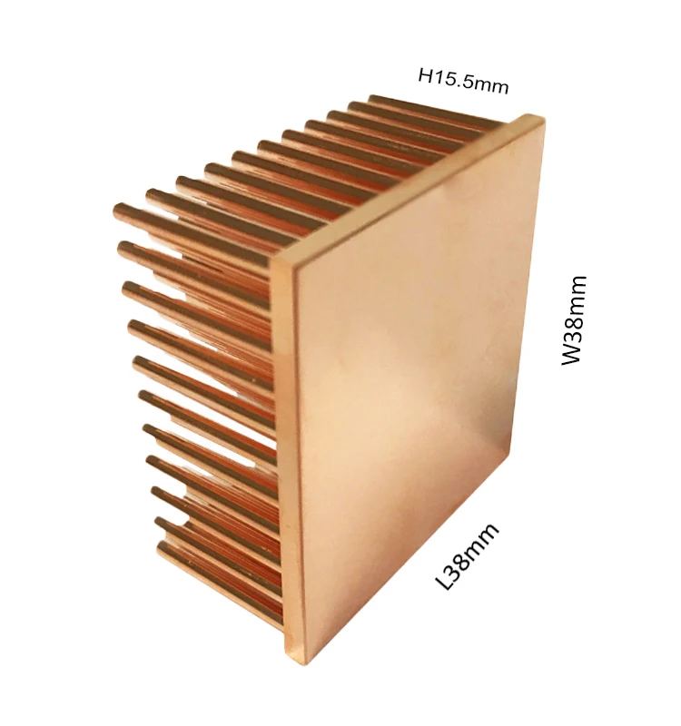 Solve Limited Space New Led Cold Forging Square Copper Pin Fin Heatsink