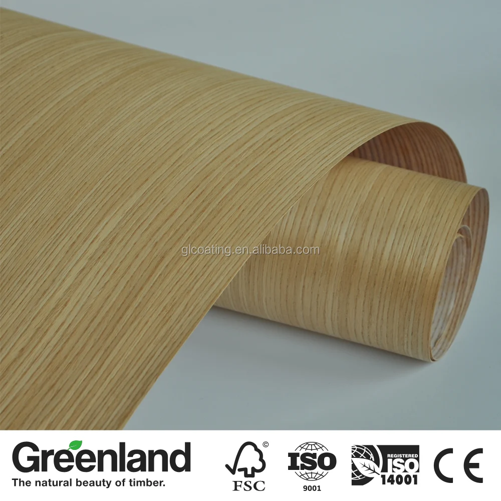 
2017 New Design!! 3MM White OAK Eengineered Wood Veneer Decoration Plywood 