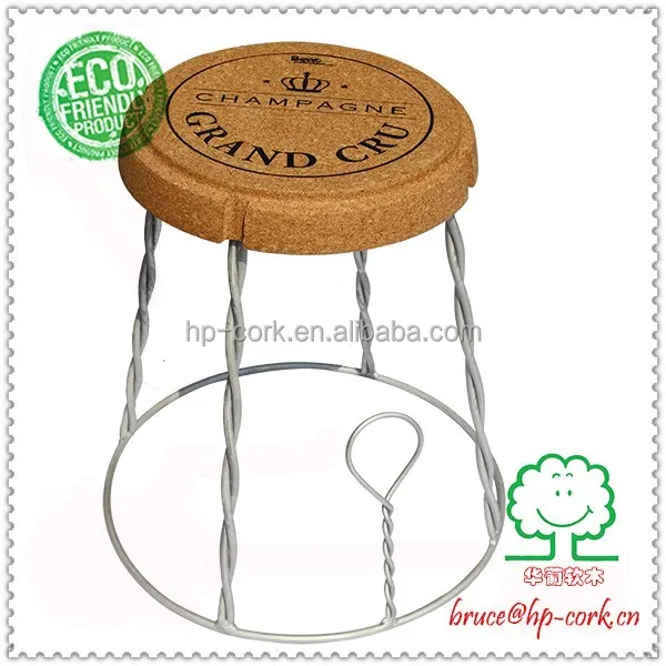 2022 new giant champagne cork wire stool bar stool