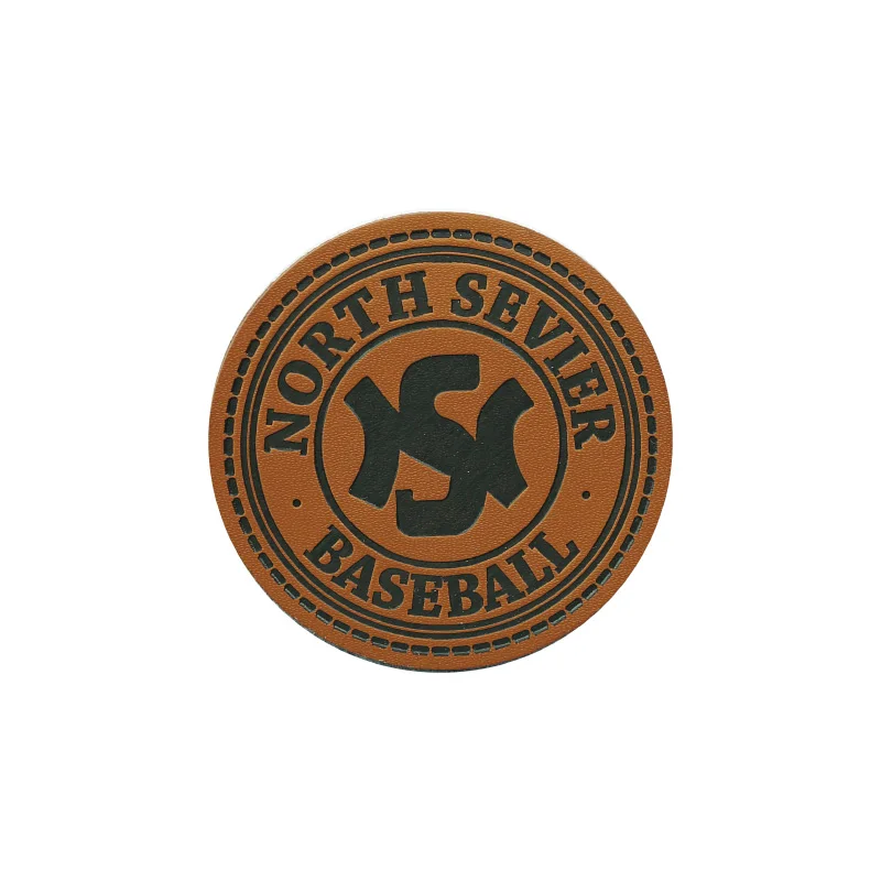 Custom Personalized Embossed Logo Jeans Genuine Leather Patch Leather Label and Tags for Garment Bags Shoes