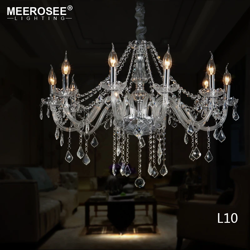 On Sale !!! Elegant Modern Crystal Chandeliers Traditional Chandelier Glass Bends Popular In The Middle East MD2589