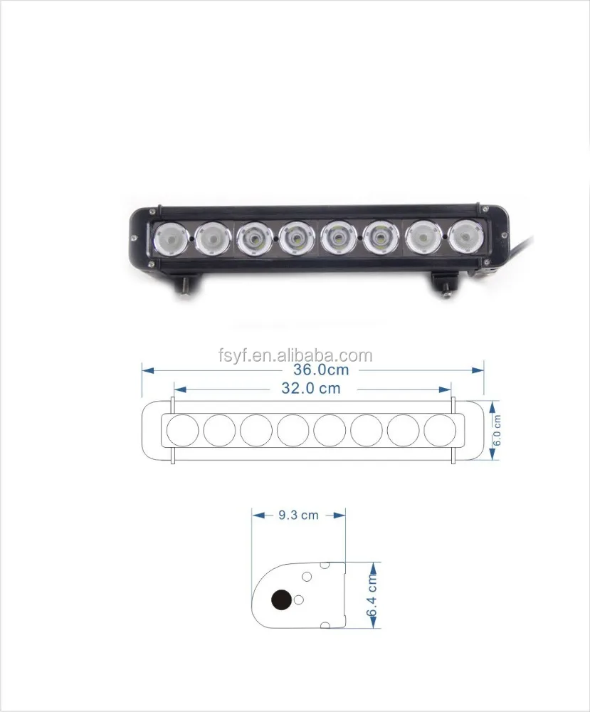 
Factory wholesale 80w single row light truck tow truck led light bar for off road 4x4 accessories for trucks, 4x4, ATV, offroad 