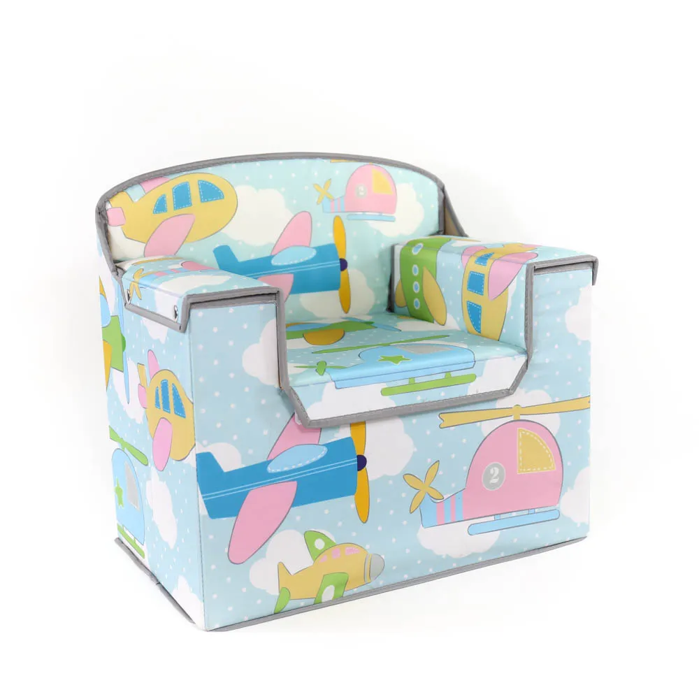 
decorative kids storage chair sofa for room decoration 