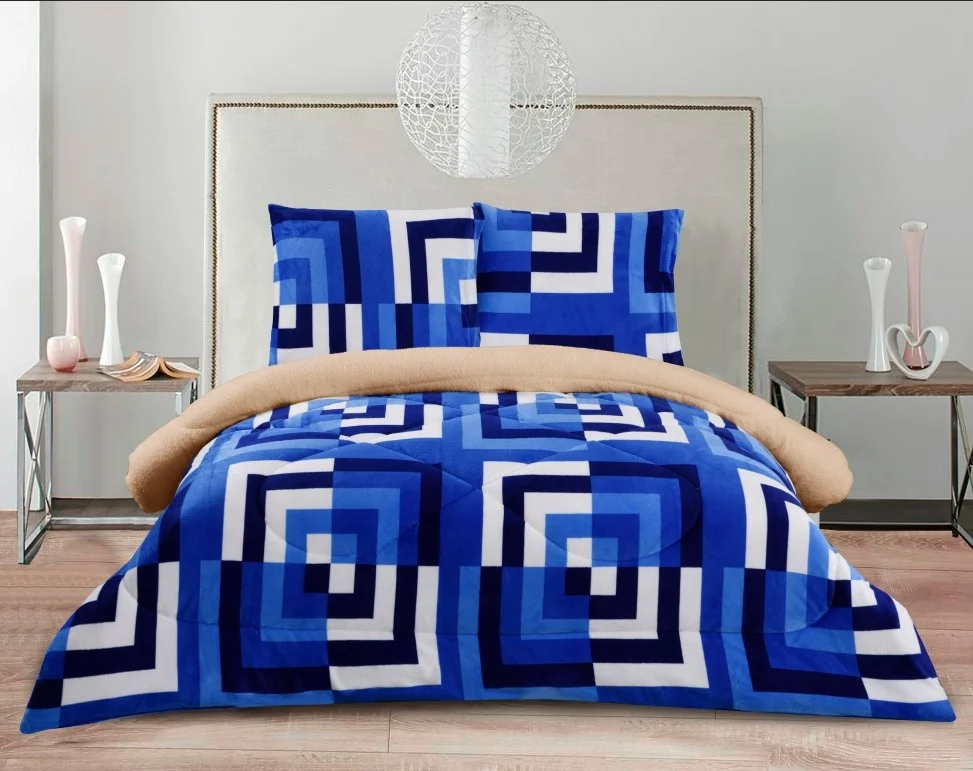 
2019 Hot Sale Luxury Royal Comfort Borrego Flannel Set  (62046216305)