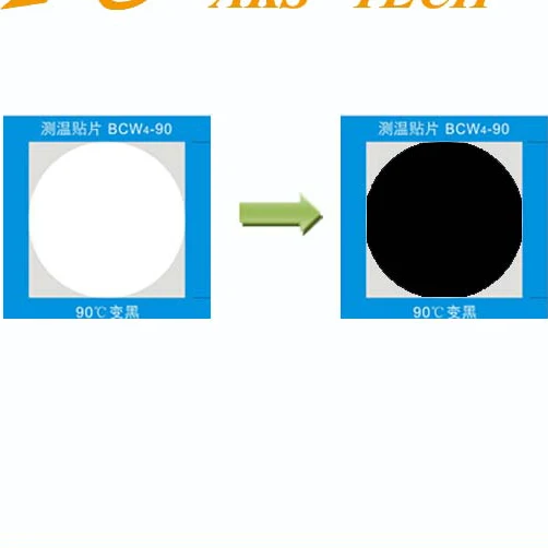 temperature labels indicators irreversible high temperature vinyl sticker