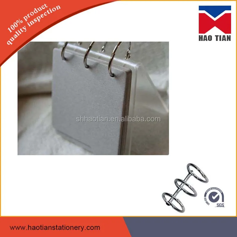 stock calendar binder clip 3 open ring for loose leaf binding