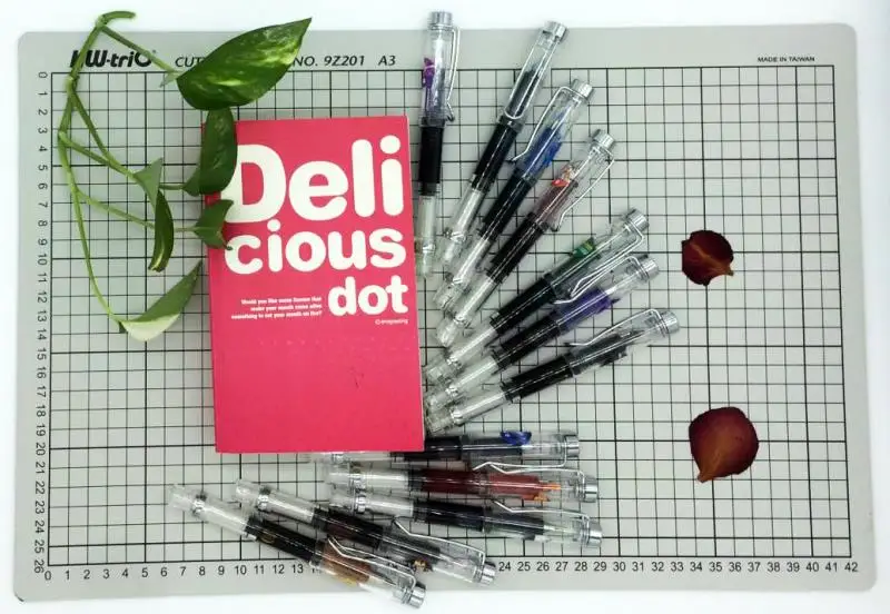 
Hot Selling Transparent Fountain Pen with Piston 