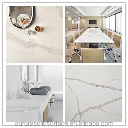 Calcatta Calacatta White Dolomite Quartz Slabs Quartz Stone Kitchen Countertops Professional Artificial Stone Quartz Slab